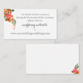 Kleurrijke Waterverf Bloemen Behuizing Kaart (Voorkant / Achterkant)