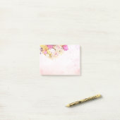 Kleurrijke Waterverf Bloemen Botanische Bruiloft Post-it® Notes (Op bureau)