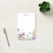 Kleurrijke Waterverf bloemen en Butterflies Garden Post-it® Notes (Kantoor)