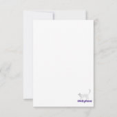 Kleurrijke waterverf bloemen fuchsia oranje bedankkaart (Achterkant)