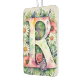 Kleurrijke Waterverf Bloemen Gepersonaliseerde Mon Luchtverfrisser (Links)