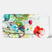 Kleurrijke Waterverf Bloemen Illustratie Case-Mate iPhone Case (Achterkant (horizontaal))
