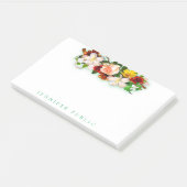 Kleurrijke Waterverf Bloemen Mooie Bloemen Rozen Post-it® Notes (Schuin)