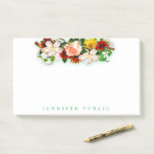 Kleurrijke Waterverf Bloemen Mooie Bloemen Rozen Post-it® Notes (Op bureau)