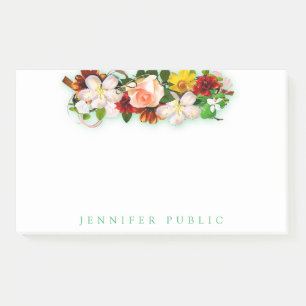 Kleurrijke Waterverf Bloemen Mooie Bloemen Rozen Post-it® Notes