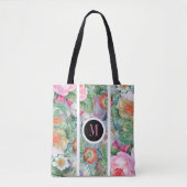 Kleurrijke Waterverf bloemen Tote Bag (Voorkant)