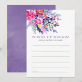 Kleurrijke Waterverf Bloemen Vrijgezellenfeest Adv Kaart (Voorkant / Achterkant)