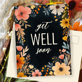 Kleurrijke Waterverf Bloemen  WEL BINNENKORT OP MA Briefkaart