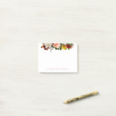 Kleurrijke Waterverf bloemenelegante moderne Sjabl Post-it® Notes (Op bureau)