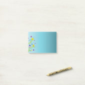 Kleurrijke Waterverf bloementuin Post-it® Notes (Op bureau)