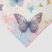 Kleurrijke Waterverf bloemenvlinders Tissuepapier (Detail)