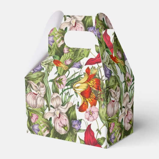 Kleurrijke  Waterverf bloemmotief Bedankdoosjes (Voorkant Zijde)