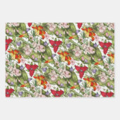 Kleurrijke Waterverf bloemmotief Inpakpapier Vel (Voorkant)