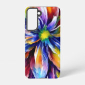 Kleurrijke Waterverf Bloom Design Floral Samsung Galaxy Hoesje (Achterkant)