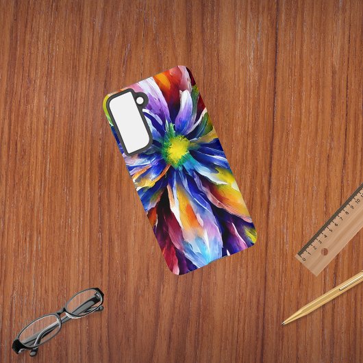 Kleurrijke Waterverf Bloom Design Floral Samsung Galaxy Hoesje