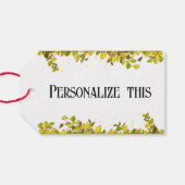 Kleurrijke Waterverf boekenplank Cadeaulabel (Achterkant Horizontaal)