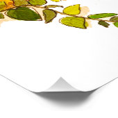 Kleurrijke Waterverf boekenplank Perfect Poster (Hoek)