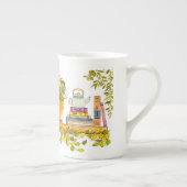 Kleurrijke Waterverf boekenplank Porselein Kop (Rechts)