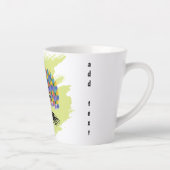 Kleurrijke Waterverf Boom des Levens Latte Mok (Rechts)
