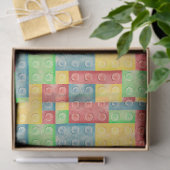 Kleurrijke Waterverf bouwstenen Tissuepapier (Geschenk)
