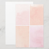 kleurrijke waterverf briefpapier (Voorkant / Achterkant)