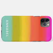 Kleurrijke Waterverf Bright regenboogstrips Naam Case-Mate iPhone Case (Achterkant (horizontaal))