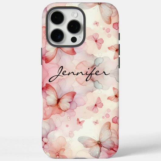 Kleurrijke Waterverf Butterfly iPhone Case-Mate iPhone Case (Achterkant)