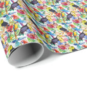 Kleurrijke Waterverf Cadeaupapier (Rol Hoek)