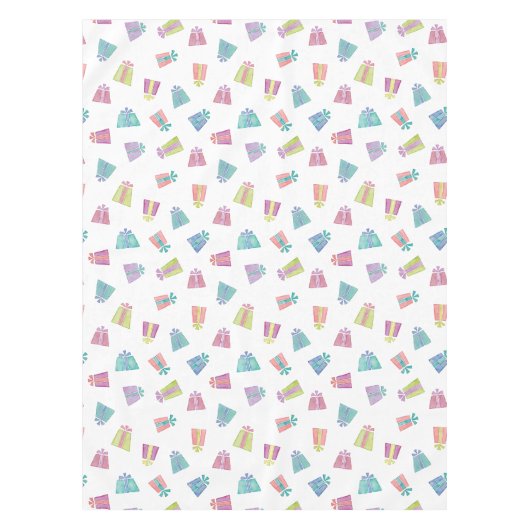 Kleurrijke waterverf cadeautjes partijontwerp tafelkleed (Voorkant)