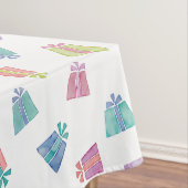 Kleurrijke waterverf cadeautjes partijontwerp tafelkleed (Voorbeeld)
