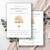 Kleurrijke Waterverf Cake Bakkerij Kookles Kaart