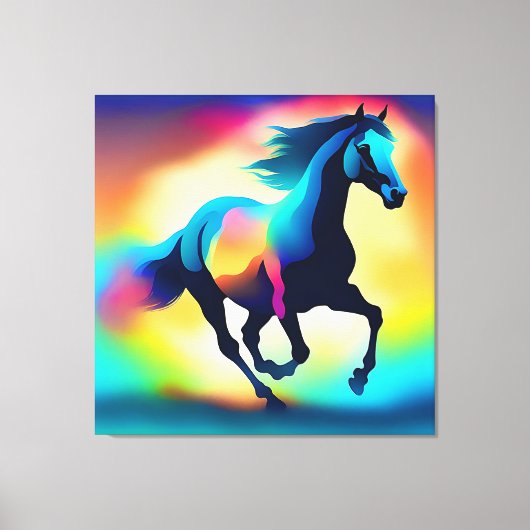 Kleurrijke waterverf canvas afdruk (Voorkant)