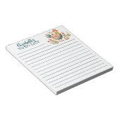 Kleurrijke Waterverf Chicken Folk Art to Do List Notitieblok (Schuin)