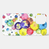 Kleurrijke Waterverf Cirkels Abstract Case-Mate iPhone Case (Achterkant (horizontaal))