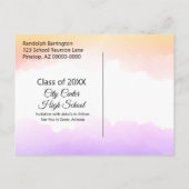 Kleurrijke Waterverf Class Reunion Save the Date Briefkaart (Achterkant)