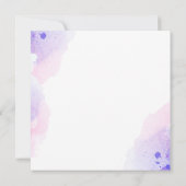 Kleurrijke Waterverf Dank u kaart (Achterkant)