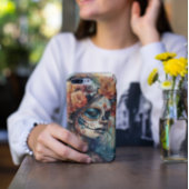 Kleurrijke Waterverf Dia de los Muertos Catrina Case-Mate iPhone Case