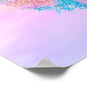 Kleurrijke Waterverf Doodle Heart Poster (Hoek)