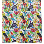 Kleurrijke Waterverf Douchegordijn (Voorkant)