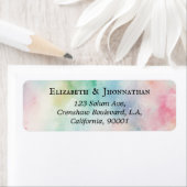 Kleurrijke Waterverf Dusty Black Naam en adres Etiket (Insitu)