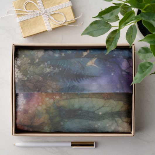 Kleurrijke Waterverf Eenhoorn Woodland Decoupage Tissuepapier (Geschenk)