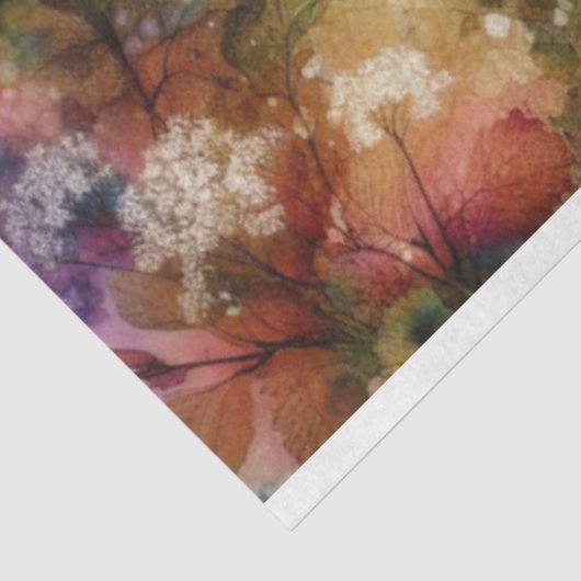 Kleurrijke Waterverf Eenhoorn Woodland Decoupage Tissuepapier (Detail)