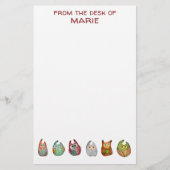  kleurrijke Waterverf - Eigenaars van moderne tijd Briefpapier (Voorkant)