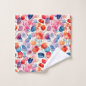 Kleurrijke Waterverf Eucalyptus Leaves Bad Handdoek (Wasdoekje)