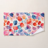 Kleurrijke Waterverf Eucalyptus Leaves Bad Handdoek (Handdoek)