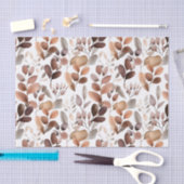 Kleurrijke Waterverf Eucalyptus Leaves Rustic Boho Tissuepapier (Craft)