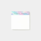 Kleurrijke Waterverf Faux Holographic Opal Stone Post-it® Notes (Voorkant)