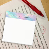 Kleurrijke Waterverf Faux Holographic Opal Stone Post-it® Notes
