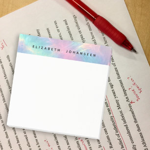 Kleurrijke Waterverf Faux Holographic Opal Stone Post-it® Notes