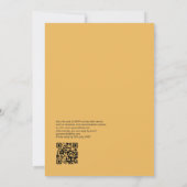 Kleurrijke Waterverf Fiesta bruiloft met QR-code Kaart (Achterkant)